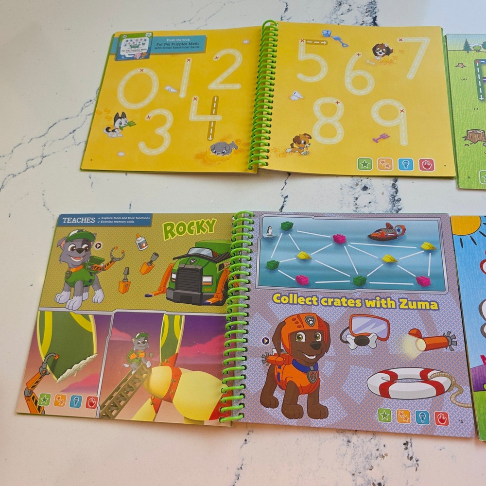LeapFrog LeapStart Learning Books PAW Patrol Mr Pencil Activity Set - set of 4 - Picture 10 of 13